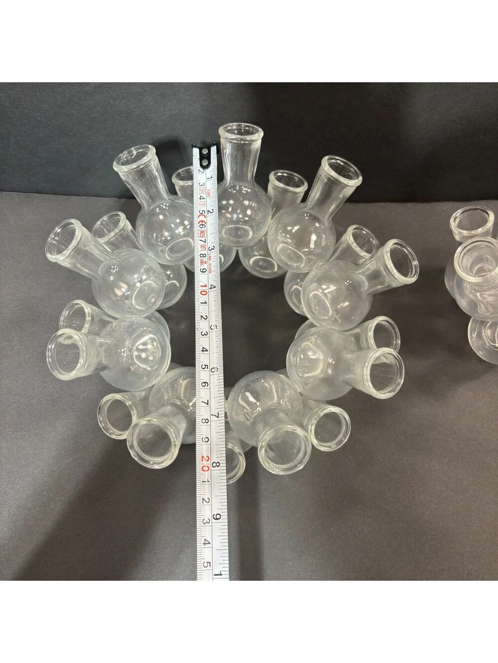 Vintage PROPAGATION STATION 25 Stacked Cluster Glass Bud Vases 3pcs Floral Desig